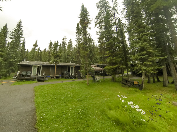 We stayed in these little cabins on Wednesday night