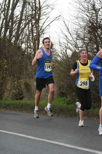 David at the Bedford Half Marathon - Mile 12