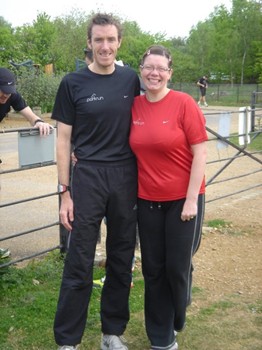 David and Sharon before the start. Photo by Roger Wilson.