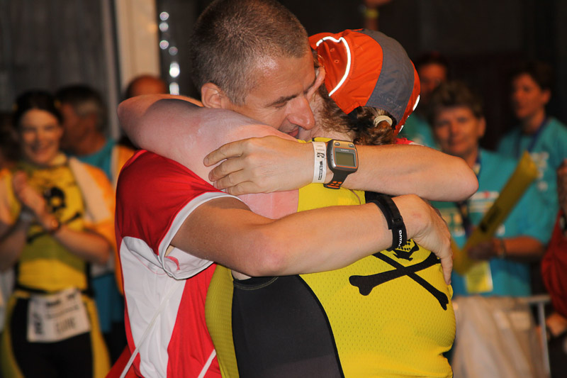 Nicky being greeted by her husband at the end of a long tough day. Superb stuff.