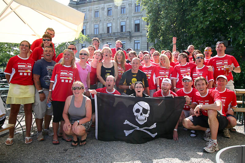 Most of the Pirate competitors from Ironman Switzerland 2009