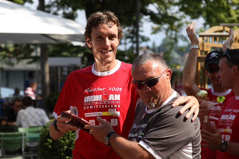 David being presented with the Best Performance shield.