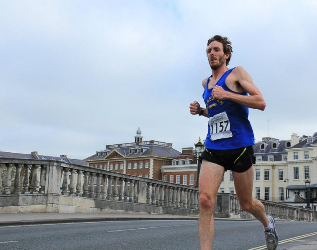 Richmond Bridge, one mile into the race. Photo: Rodney McCulloch