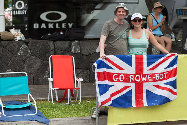 Andy and Emma.  Apparently those are not garden chairs they brought with them from England!