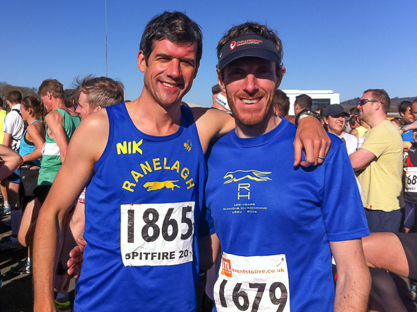 Fellow Ranelagh Harriers 'buddy' Nik at the start.  I didn't see him after the photo was taken!