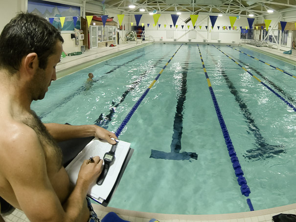 John doing the race timing