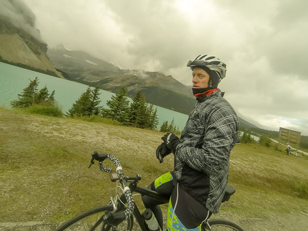 Zach, and a mountain, and a lake