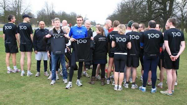 Joining the "100 Club" in March 2009 - Photo: Paul Sinton-Hewitt